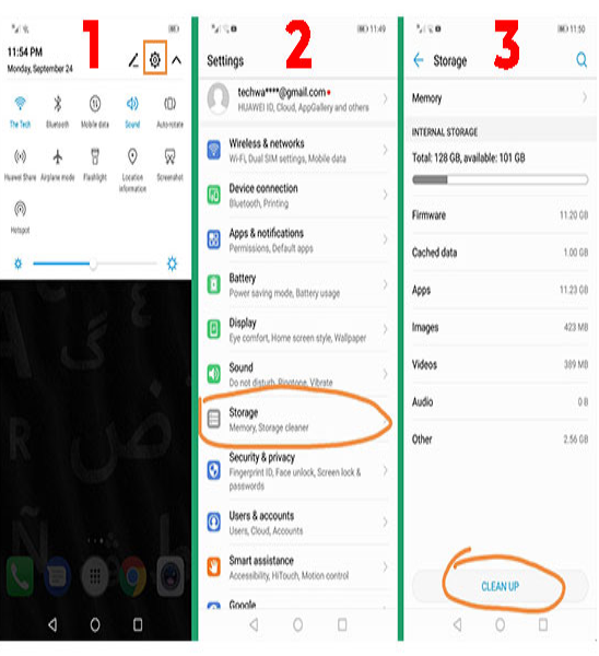 پاک کردن داده های برنامه ها