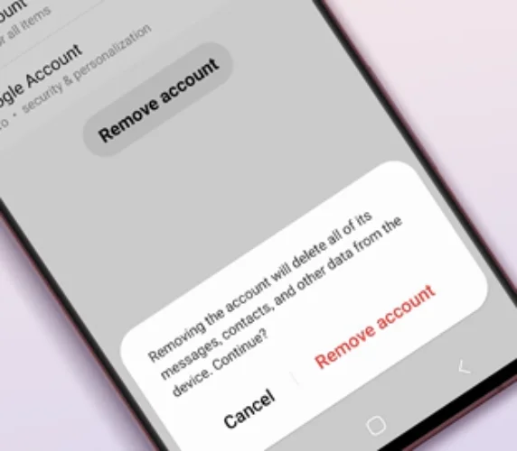 حذف و اضافه کردن مجدد حساب گوگل