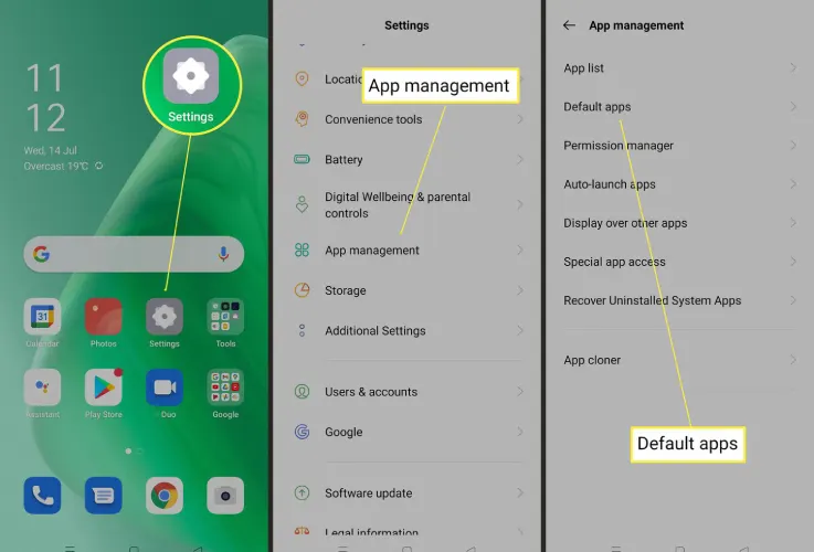 تغییر مرورگر پیش فرض گوشی